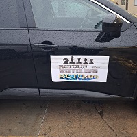  Mading custom car door magnetic sign 