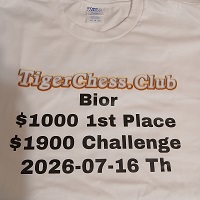  Bior Chol $1000 1st Place $1900 Chess Challenge tshirt 
