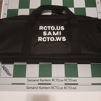  Sami Kantem Custom 2 Custom Boards Chess Set with shoulder strap 