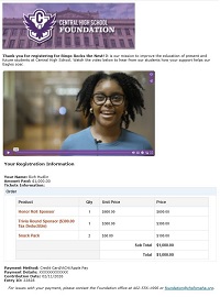  RCTO.us RCTO.ws Central High School Foundation Bingo Rocks the Nest Honor Roll & Trivia Round Sponsor Entry ID: 22828 