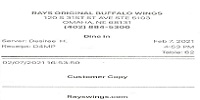  SuperBowl 55 Rays Original Buffalo Wings Midtown Crossing Omaha NE USA 